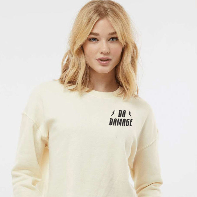 Do Damage Cropped Crewneck