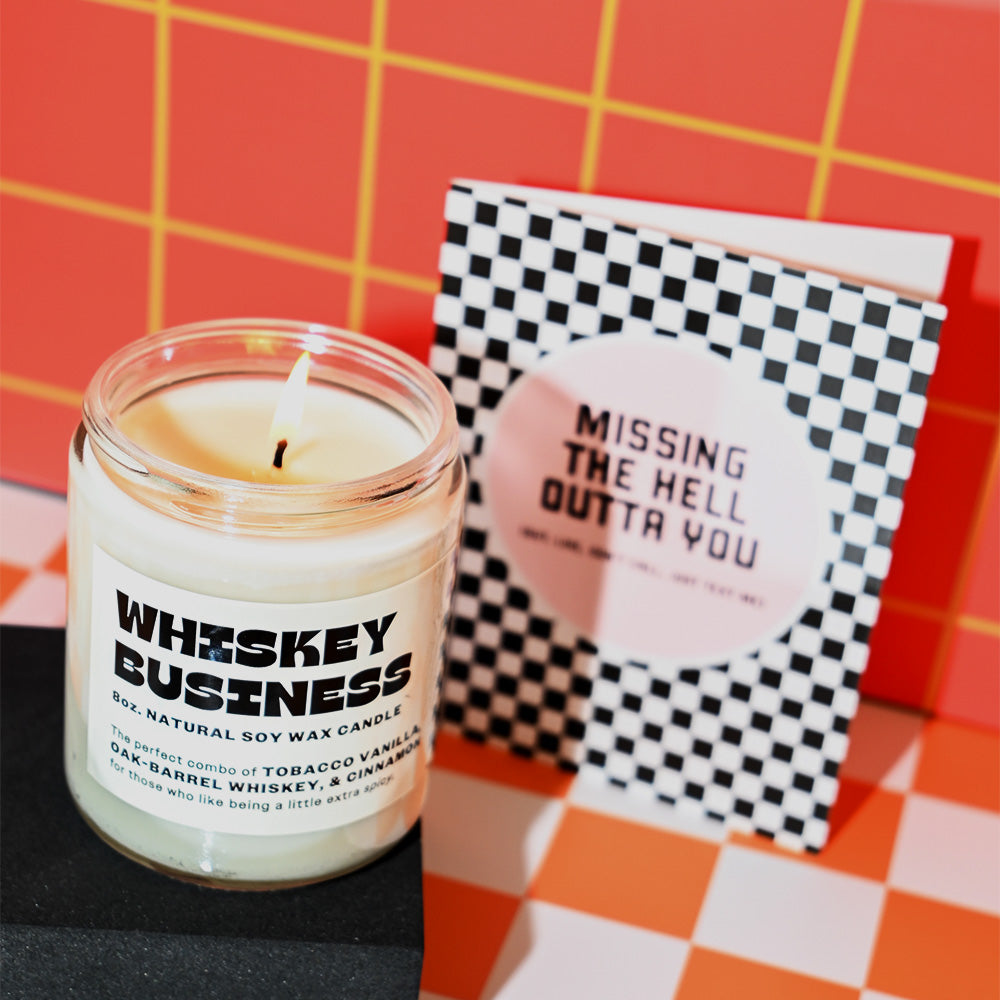 Whiskey Business candle