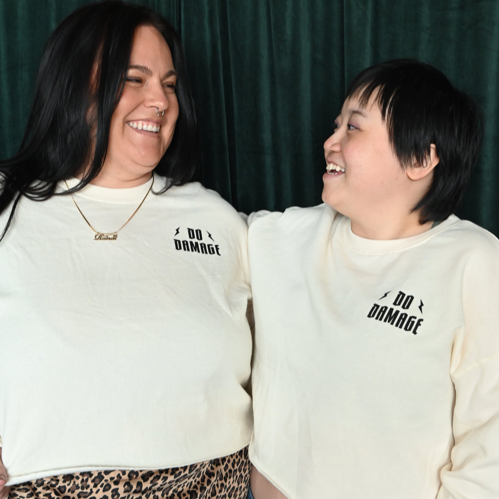 Do Damage Cropped Crewneck