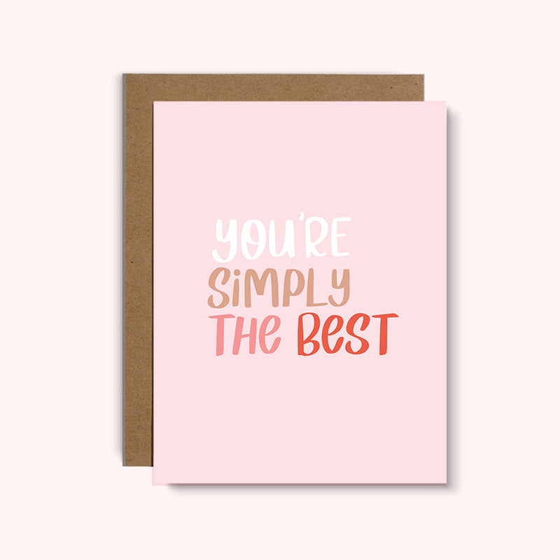 You're Simply The Best